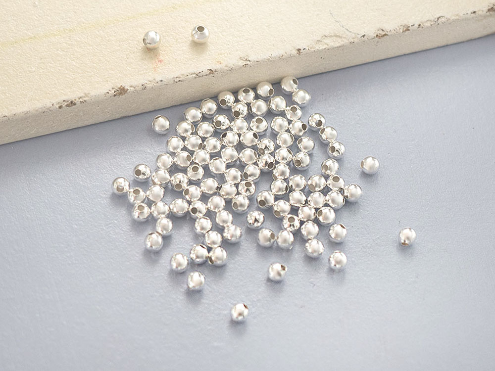 925 Sterling Silver 100 Seed Beads 2 mm. | eBay