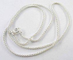 TWH 925 Sterling Silver Necklace 1.5 mm. 16  